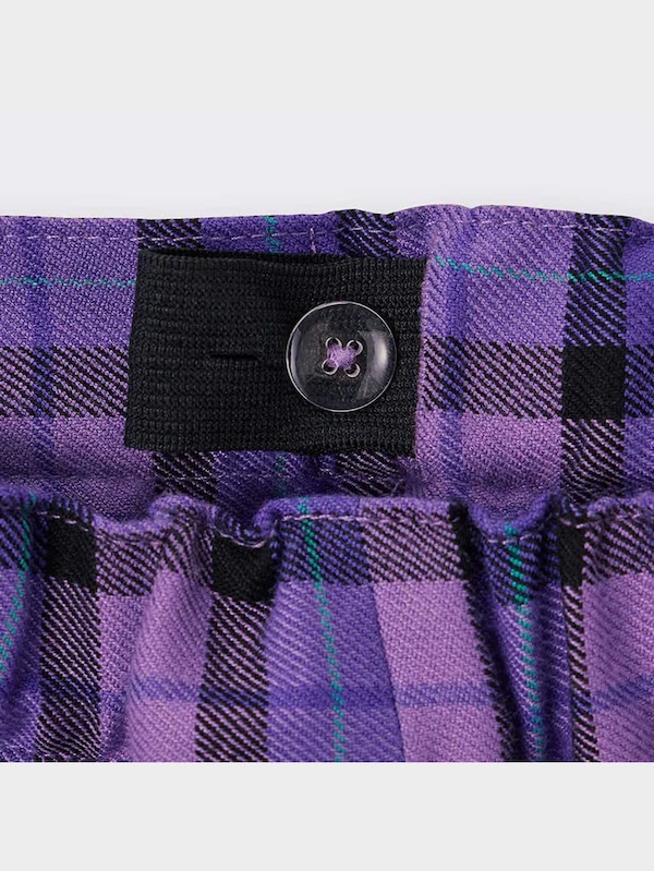 GIRLSチェックコンビネーションプリーツスカート