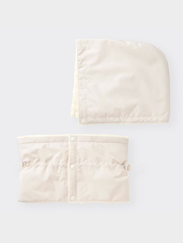 ヒートパデッドフード付きネックウォーマー