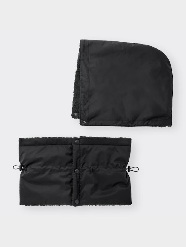 ヒートパデッドフード付きネックウォーマー