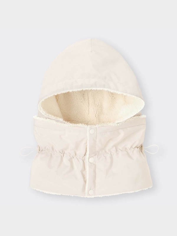 ヒートパデッドフード付きネックウォーマー