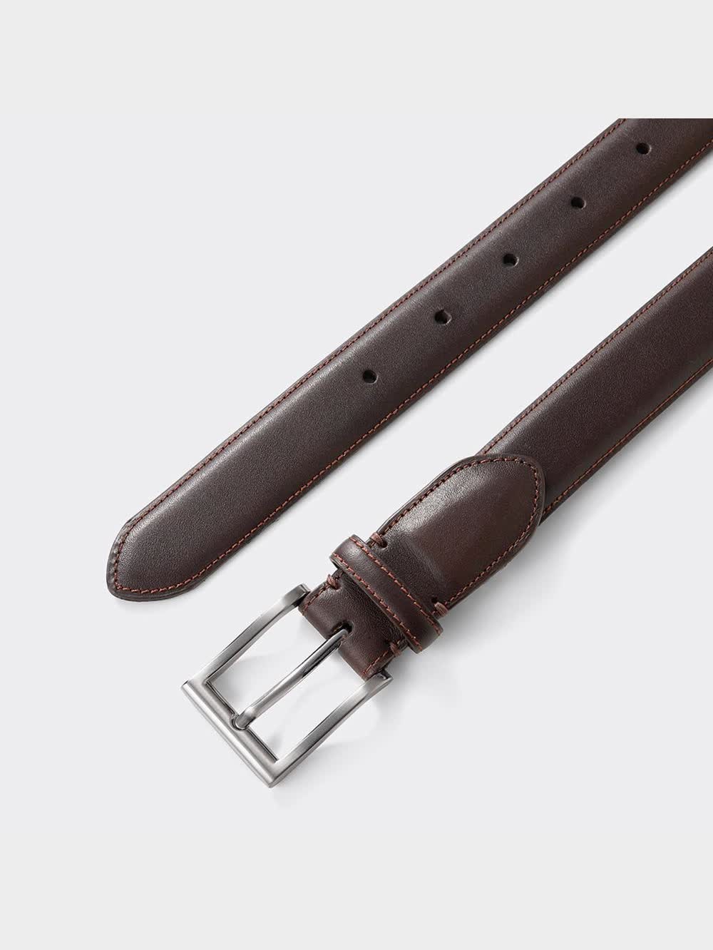 24mm カーフレザー サイドステッチ 薄茶ライトブラウン 新品 24mm カーフレザー サイドステッチ 薄茶ライトブラウン 新品