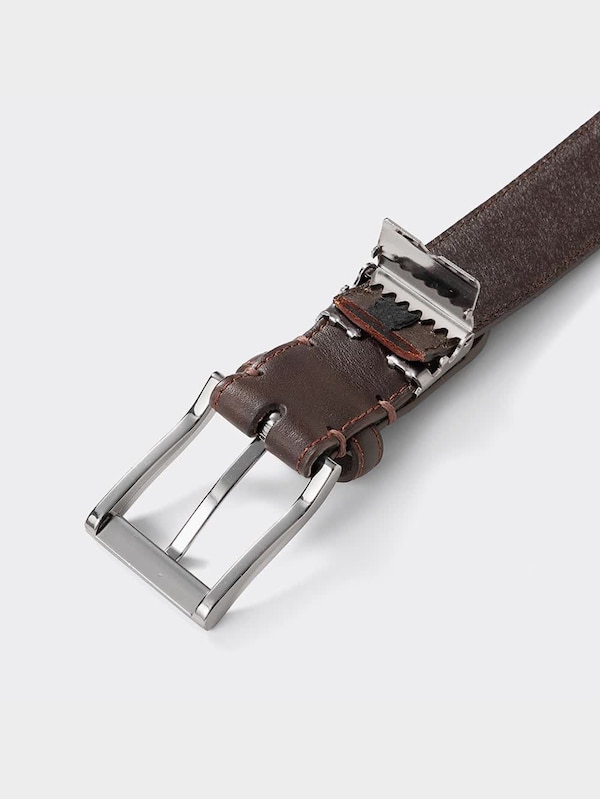 ベジタブルタンドレザーサイドステッチベルト(アジャスタブル)