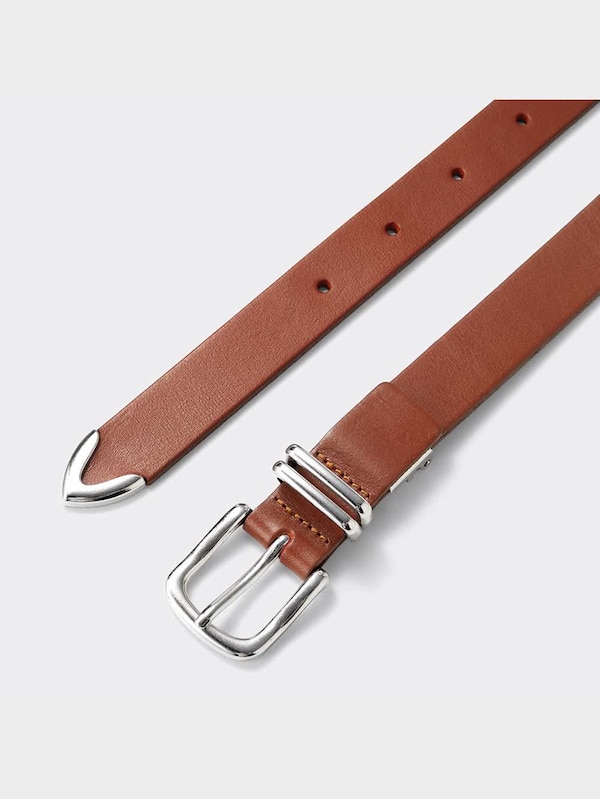 ベジタブルタンドレザーナローベルト(アジャスタブル)