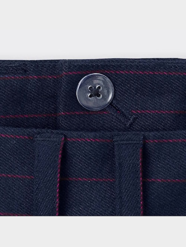 インタックワイドパンツ(ストライプ)A+EC(丈長め76.0～78.0cm)