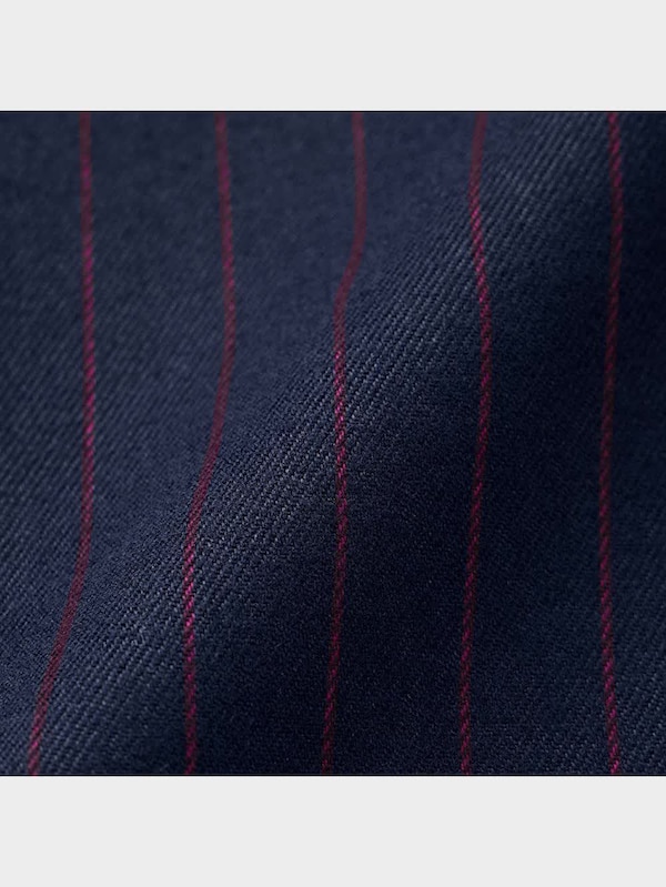 インタックワイドパンツ(ストライプ)A+EC(丈長め76.0～78.0cm)