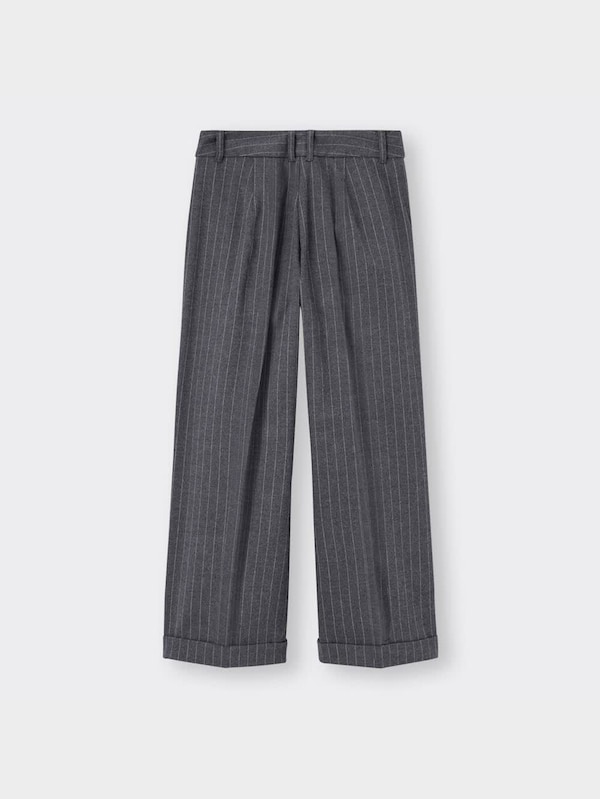 インタックワイドパンツ(ストライプ)B+EC(丈短め63.0～65.0cm)