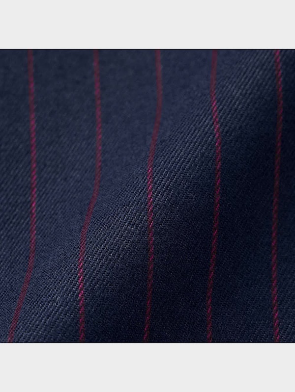 インタックワイドパンツ(ストライプ)B+EC(丈短め63.0～65.0cm)