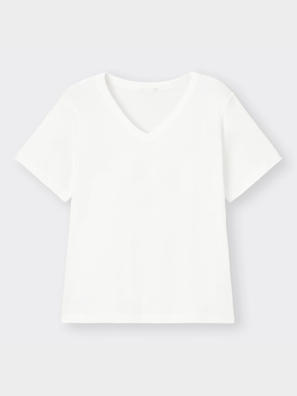 コットンVネックT(半袖)+E