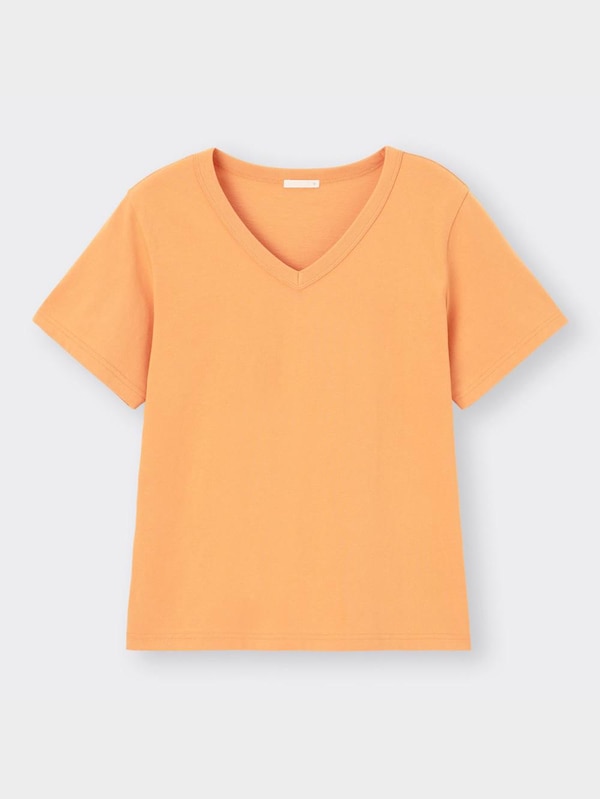 コットンVネックT(半袖)+E