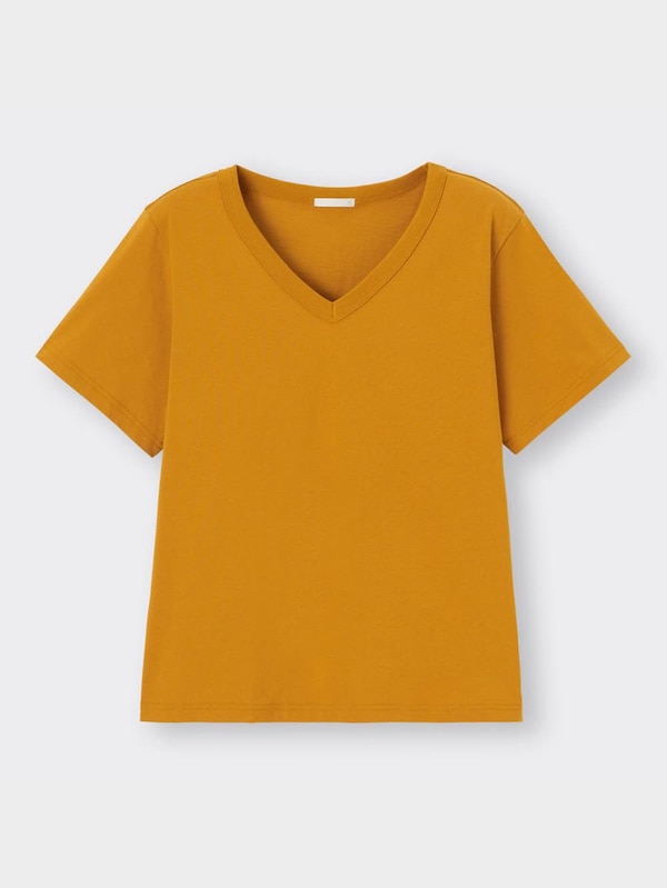 コットンVネックT(半袖)+E