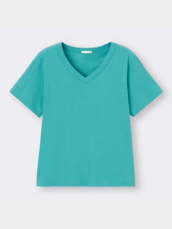 コットンVネックT(半袖)+E