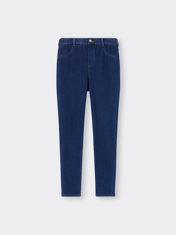 裏起毛デニムレギンスパンツ+E