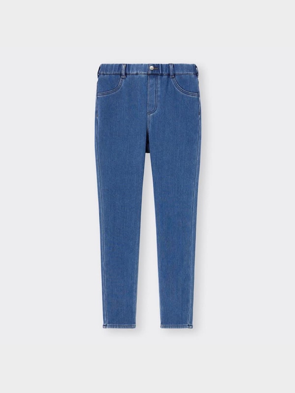 裏起毛デニムレギンスパンツ+E