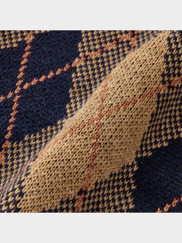 ローゲージアーガイルカーディガン(長袖)