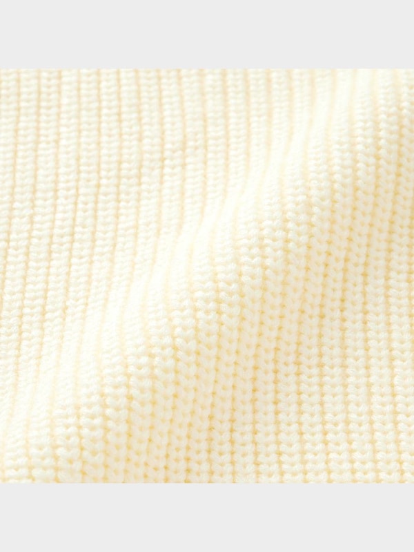 ローゲージハーフジップセーター(長袖)NT+E