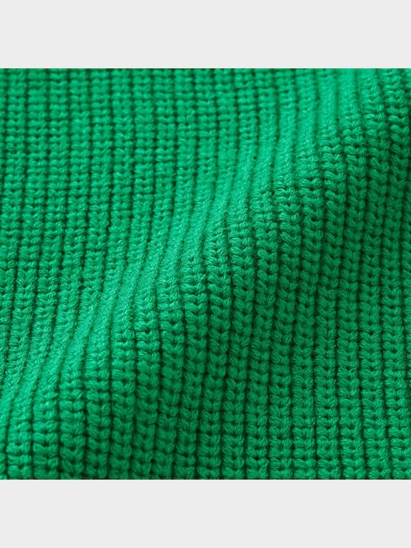 ローゲージハーフジップセーター(長袖)NT+E