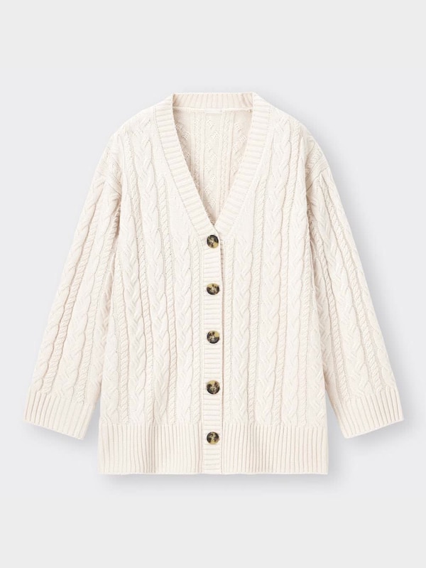 ケーブルオーバーサイズカーディガン(長袖)RS+E