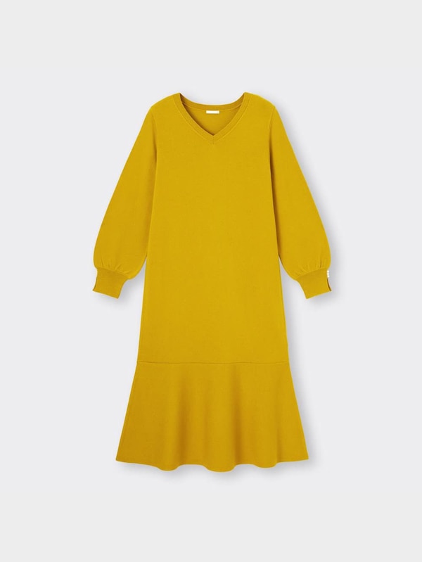 フレアヘムニットワンピース(長袖)Z