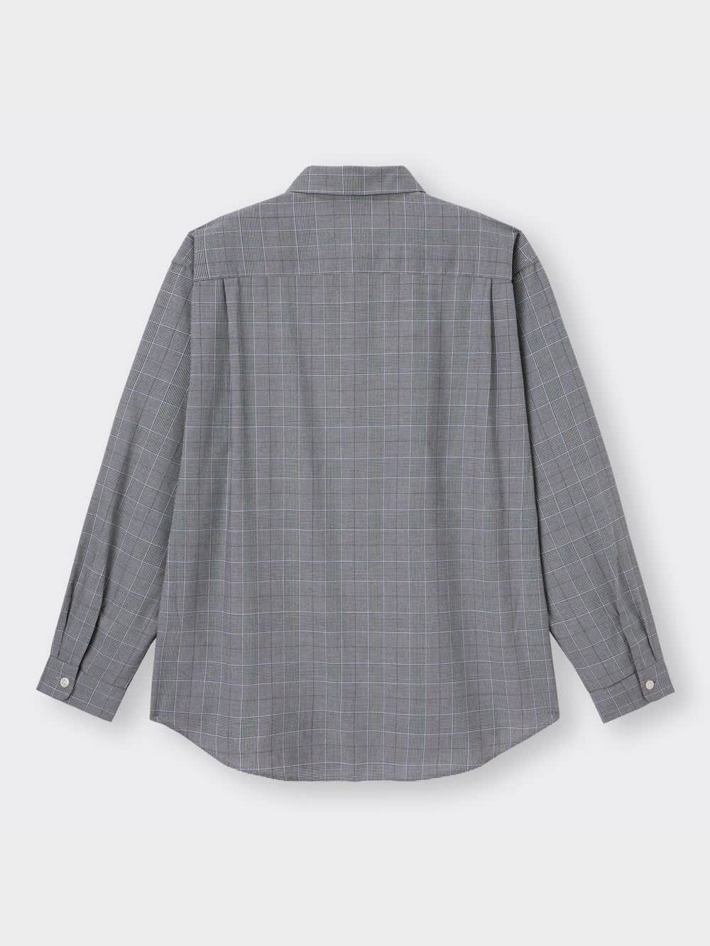 GU公式 | ブロードリラックスフィットシャツ(長袖)(チェック)