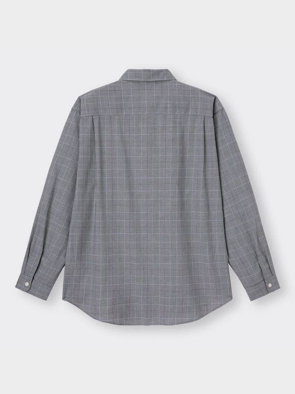 ブロードリラックスフィットシャツ(長袖)(チェック)