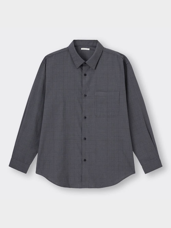ブロードリラックスフィットシャツ(長袖)(チェック)