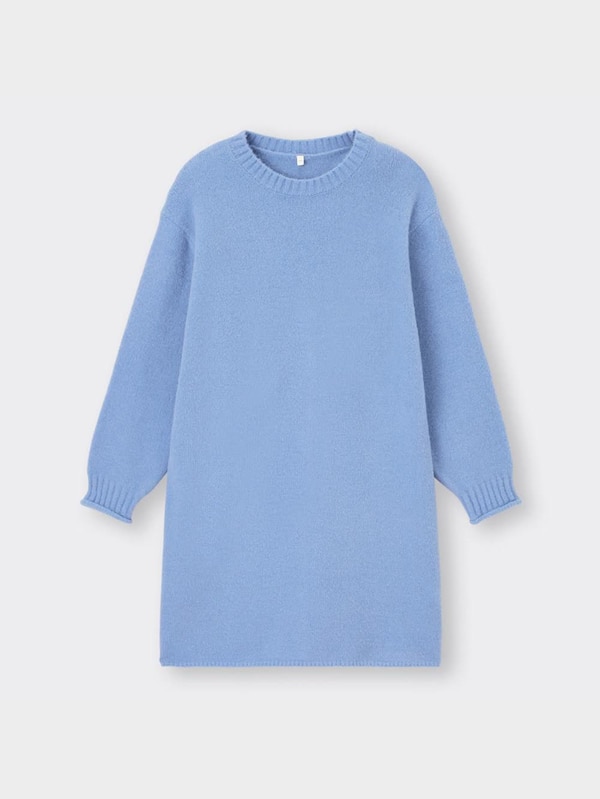 GIRLS 3WAYパフィータッチレイヤードニットワンピース(長袖)