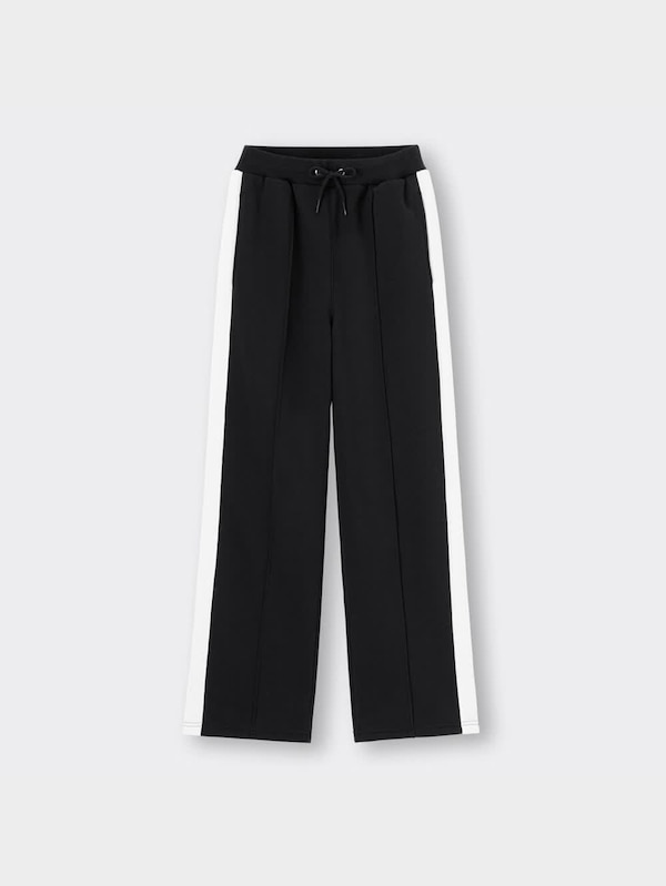 GIRLS裏起毛スウェットサイドラインワイドパンツJR+E