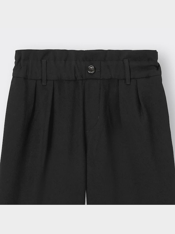 GIRLS起毛プルオンワイドパンツ