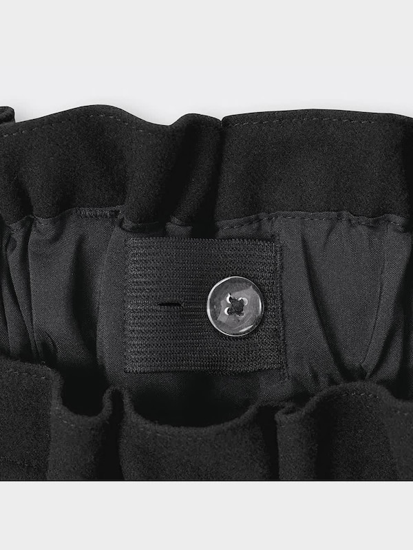 GIRLS起毛プルオンワイドパンツ