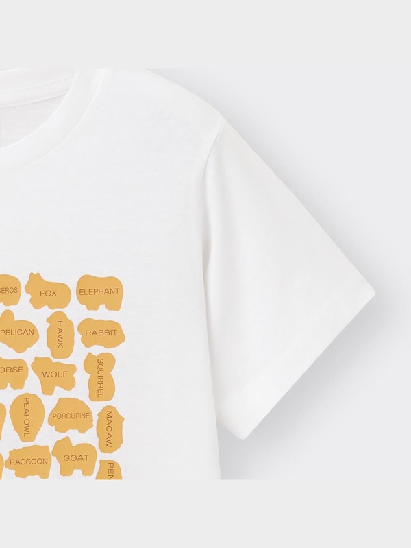 KIDS(男女兼用)グラフィックT(半袖) TABEKKO DOUBUTSU 1