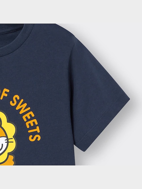 KIDS(男女兼用)グラフィックT(半袖) TABEKKO DOUBUTSU 3