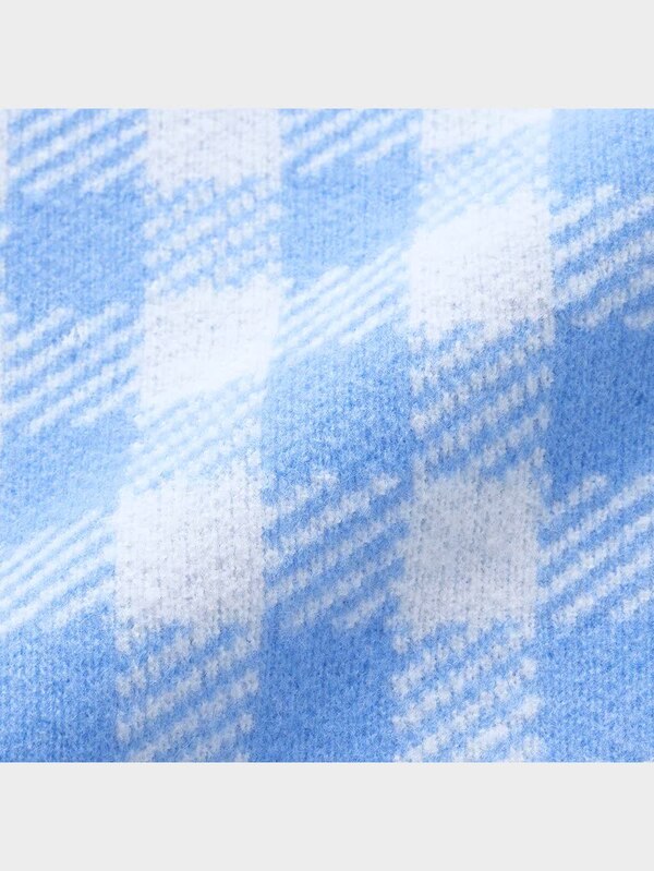 GIRLSジャカードセーター(長袖)(チェック)