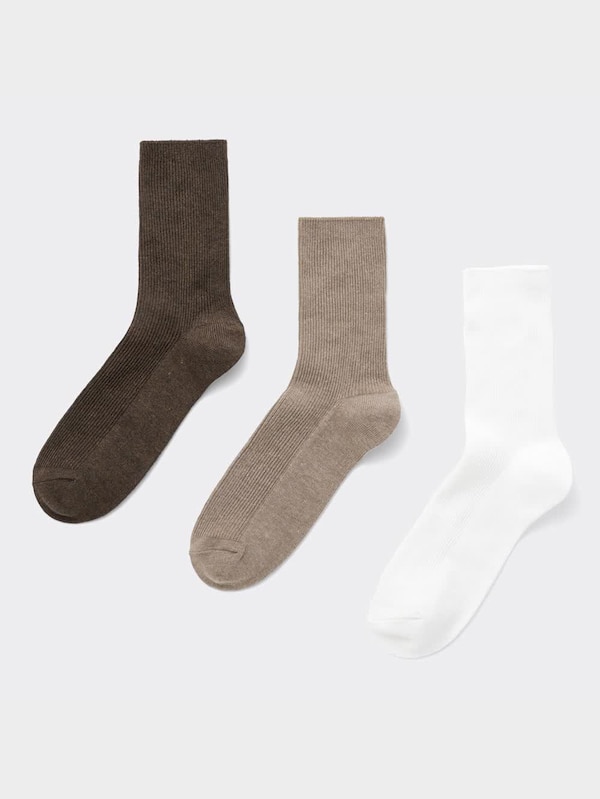 リブクルーソックス3P(カラー)