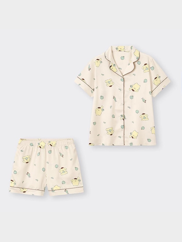 サテンパジャマ(半袖&ショートパンツ) SANRIO CHARACTERS