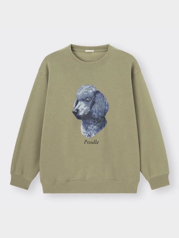 ビッグスウェットプルオーバー(長袖)(ドッグ2)NT+E