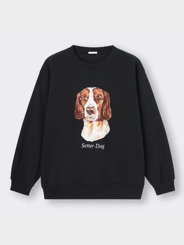 ビッグスウェットプルオーバー(長袖)(ドッグ3)NT+E