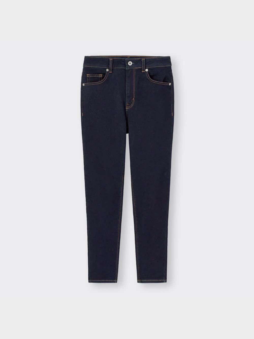 GU ブラックデニム ジーンズ 64cm ストレッチ　着心地抜群　カジュアル GU公式 | ウルトラストレッチスキニーアンクルジーンズ+EC(丈短め64.0cm)