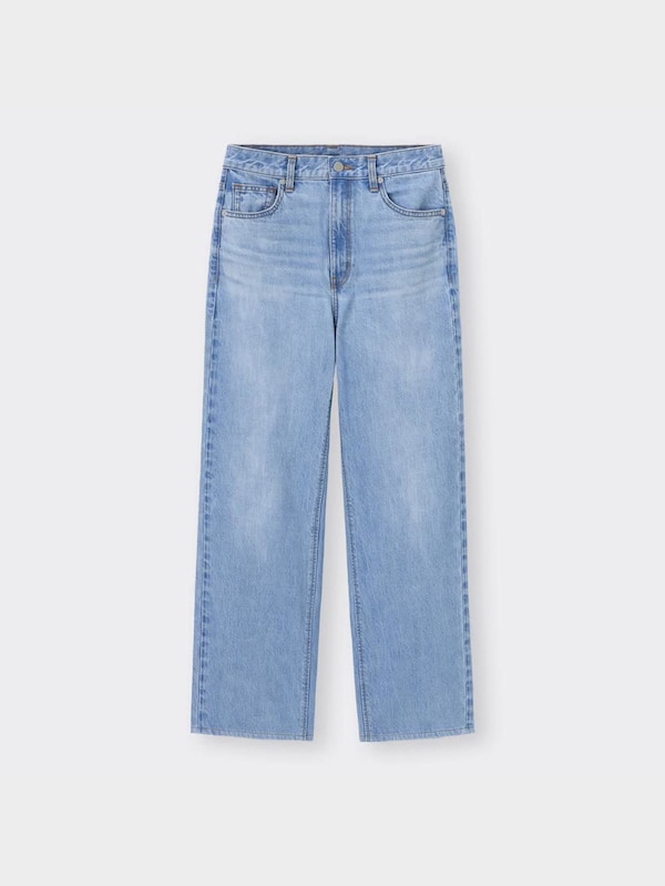 ハイライズストレートジーンズ(セットアップ可能)(丈標準70.0～74.0cm)