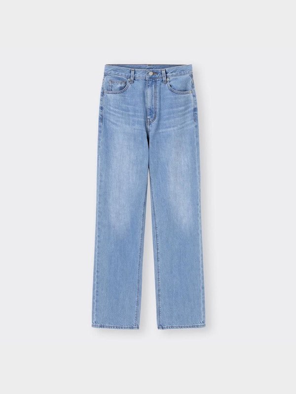 ハイライズストレートジーンズ+EC(セットアップ可能)(丈長め80.0cm)