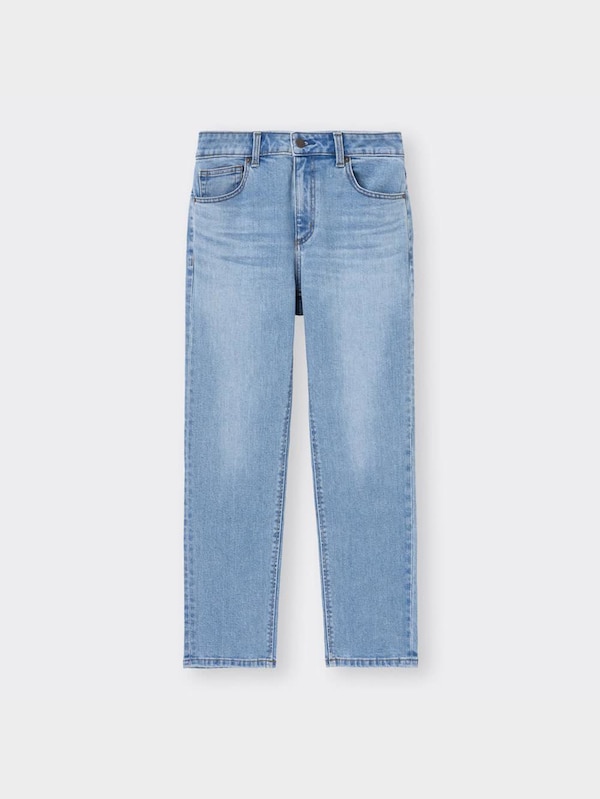   ミドルライズスリムアンクルジーンズ+E