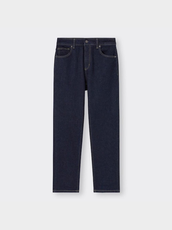 ミドルライズスリムアンクルジーンズ+E