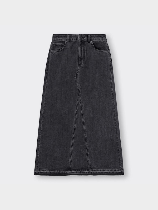 デニムAラインロングスカート(丈標準87.0～94.0cm)