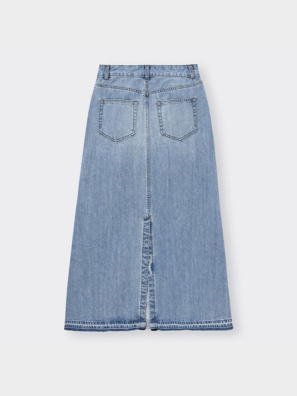 デニムAラインロングスカート(丈標準87.0～94.0cm)