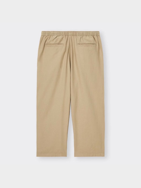 リネンブレンドイージーアンクルパンツ