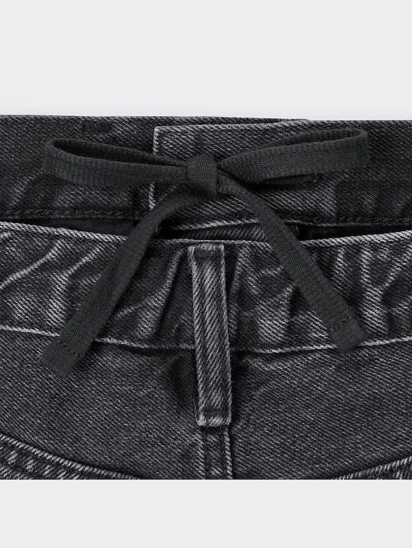 デニムワイドハーフパンツ+E