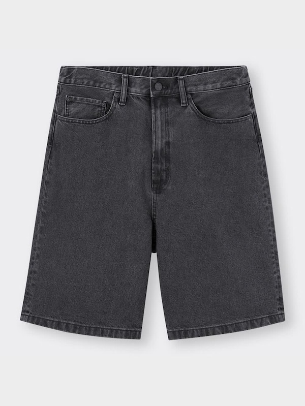 デニムワイドハーフパンツ+E