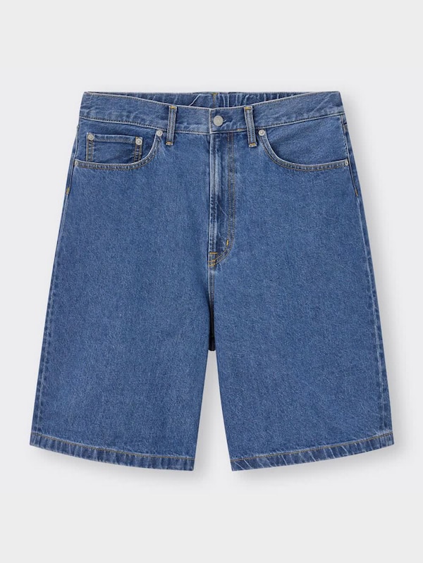 デニムワイドハーフパンツ+E