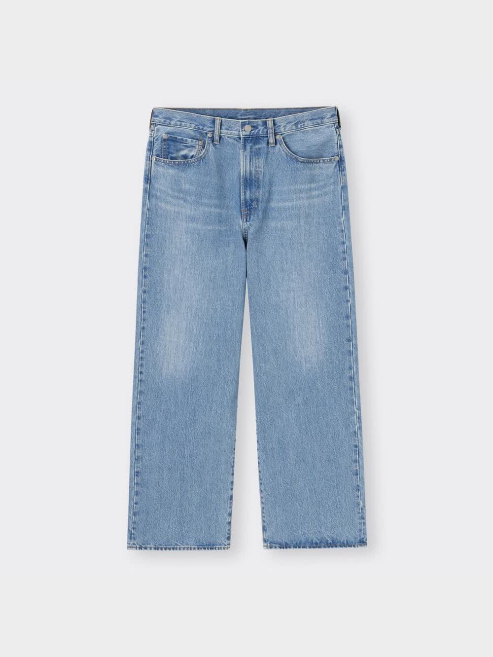 美品です。 GU公式 | バギージーンズ+EC(丈長め79.0cm)