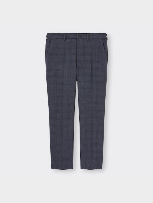 ウォッシャブルテーパードトラウザー(チェック)SW+E(セットアップ可能)