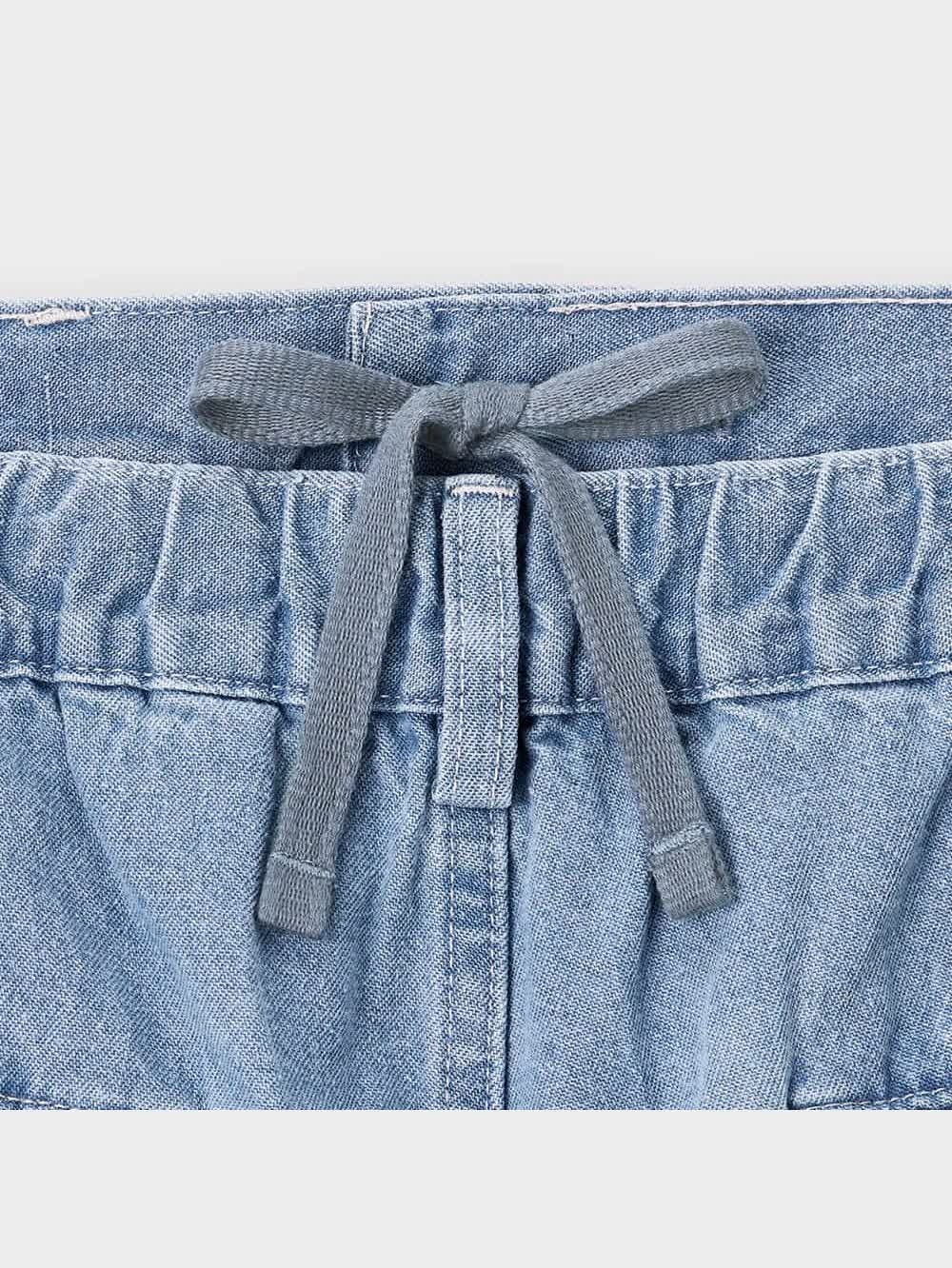 GU公式 | デニムバギースラックス(丈標準68.0～72.0cm